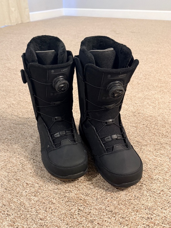 Ride Lasso BOA Snowboard Boots Men’s Size 12 Black All-Mountain